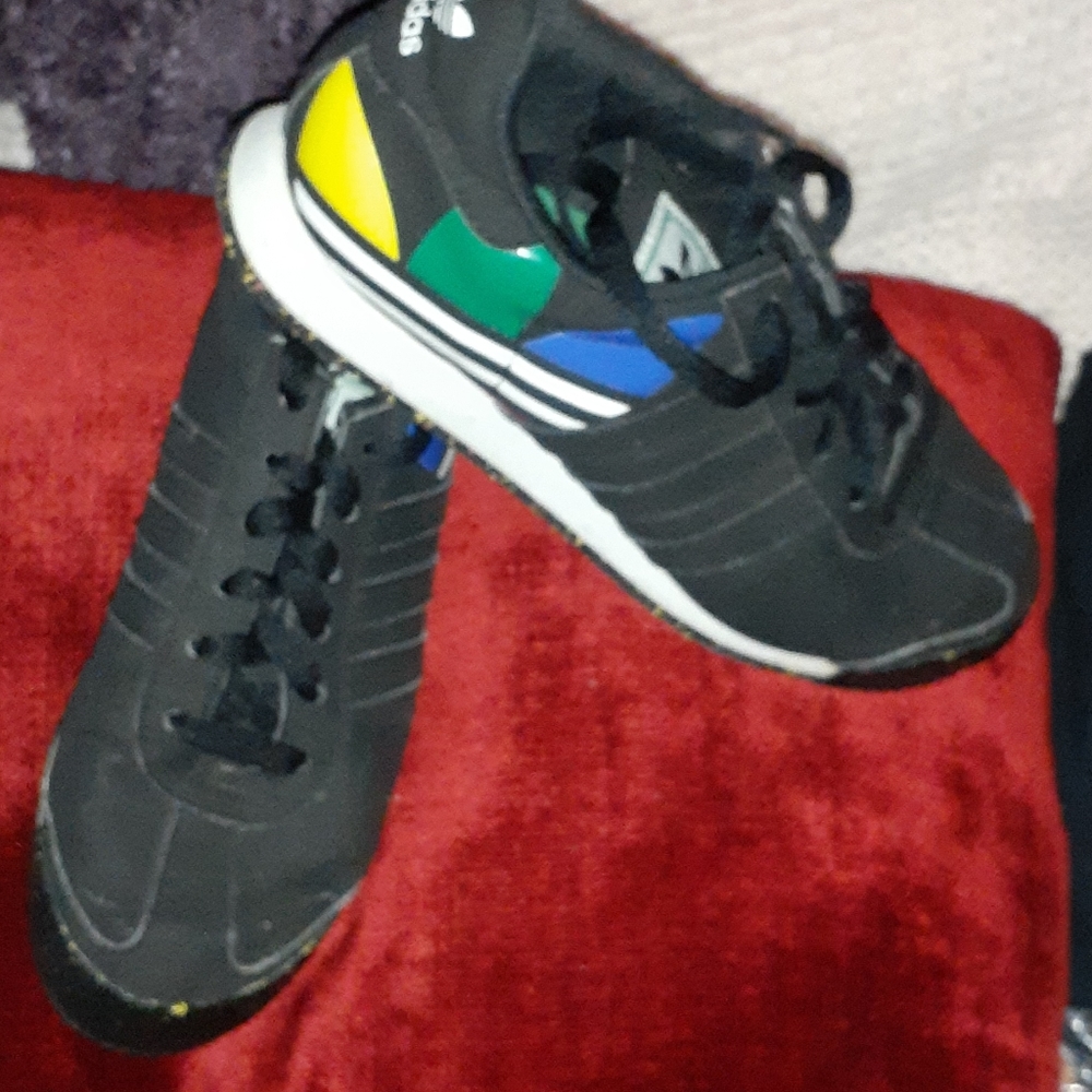 Womens black and multi-colored Adidas